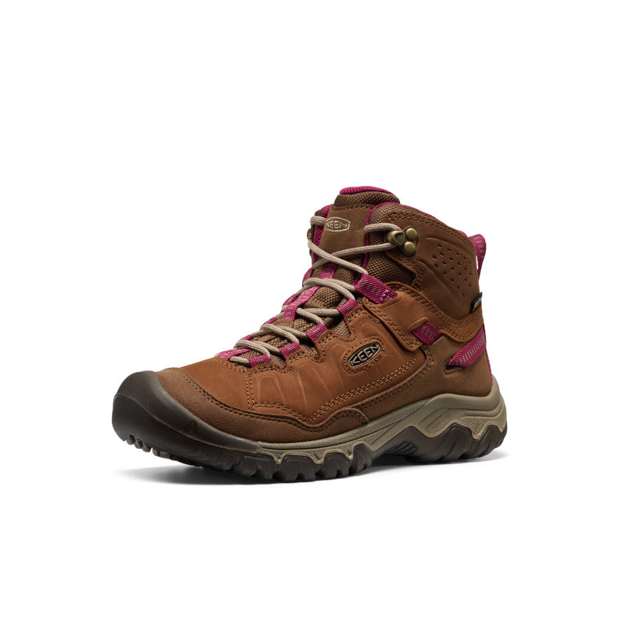 Bottes de randonnée imperméables Targhee IV pour femmes Bison/Beaujolais