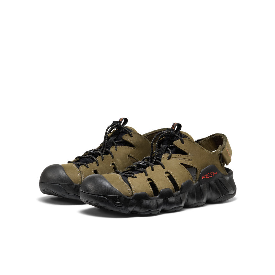 Sandale en cuir pour homme Hyperport Fisherman Olive foncé/Noir -  2