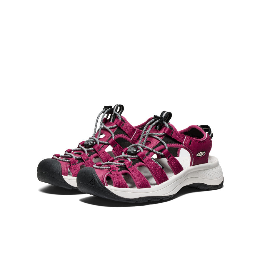 Sandales Astoria West pour femmes Beaujolais/Étoile Blanche