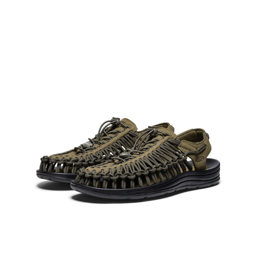 Baskets UNEEK pour hommes Olive foncé/Noir