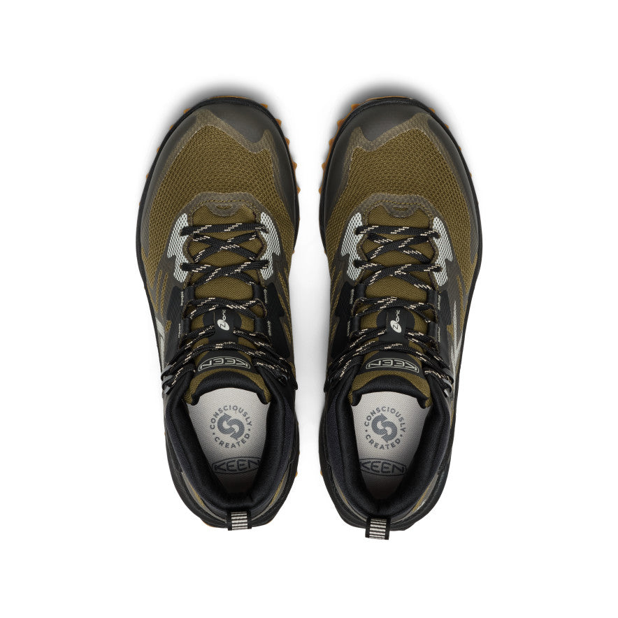 Bottes de randonnée imperméables Zionic NXT pour hommes Olive foncé/Noir
