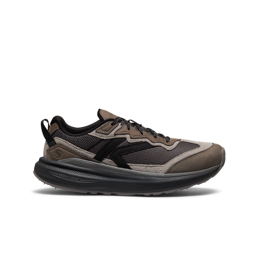 Chaussure de marche en cuir pour homme WK500 Gris acier/Noir
