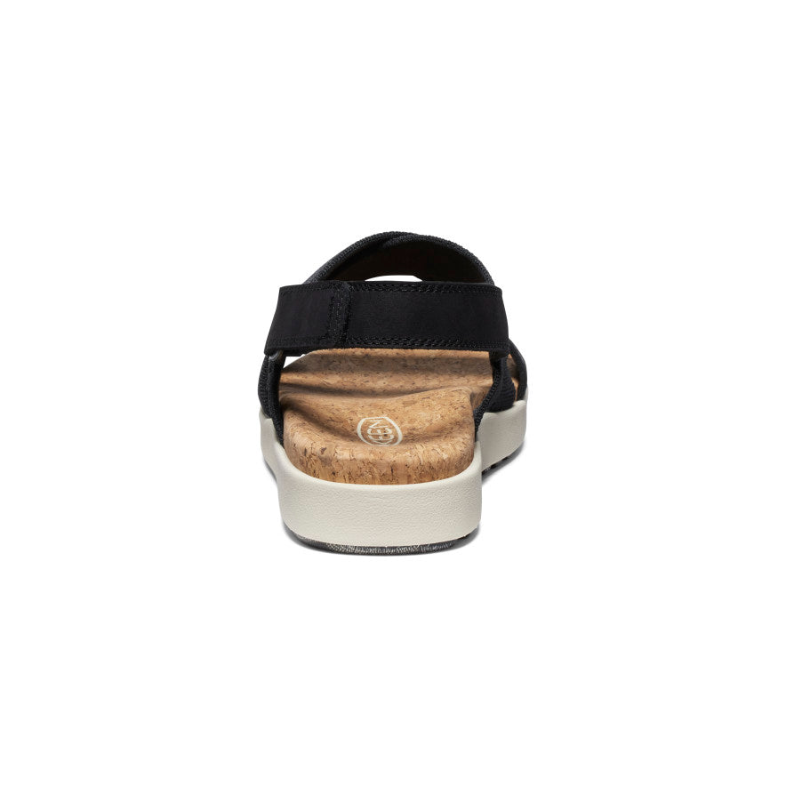 Sandales croisées Elle pour femmes Noir/Bouleau
