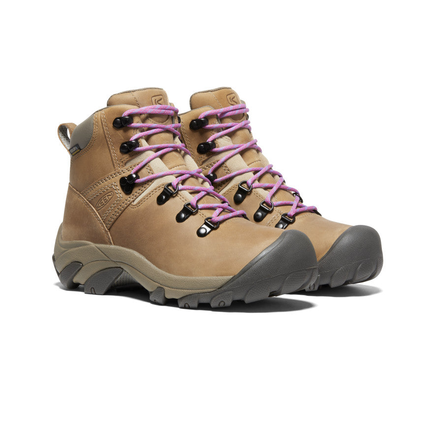 Bottes de randonnée imperméables Pyrénées pour femmes Safari/Lavande anglaise -  2