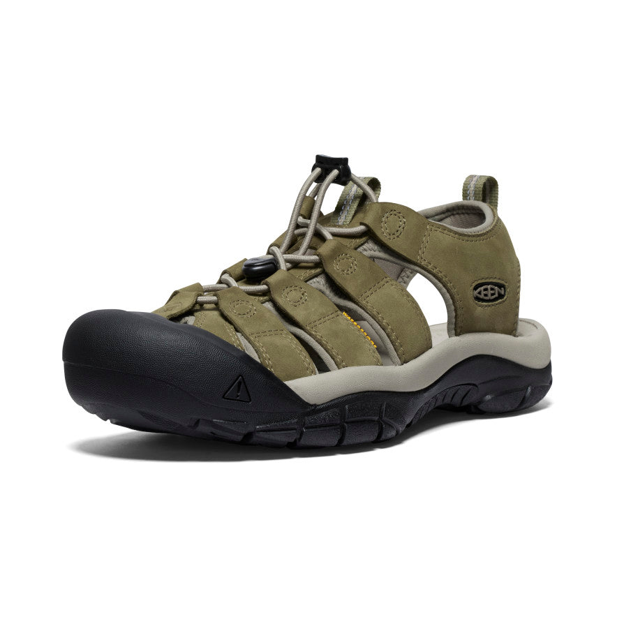 Sandales en cuir Newport pour hommes Martini Olive/Brindle