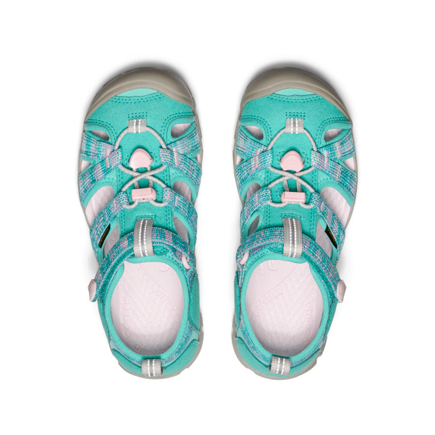 Bleu turquoise vif/Rose rigolo