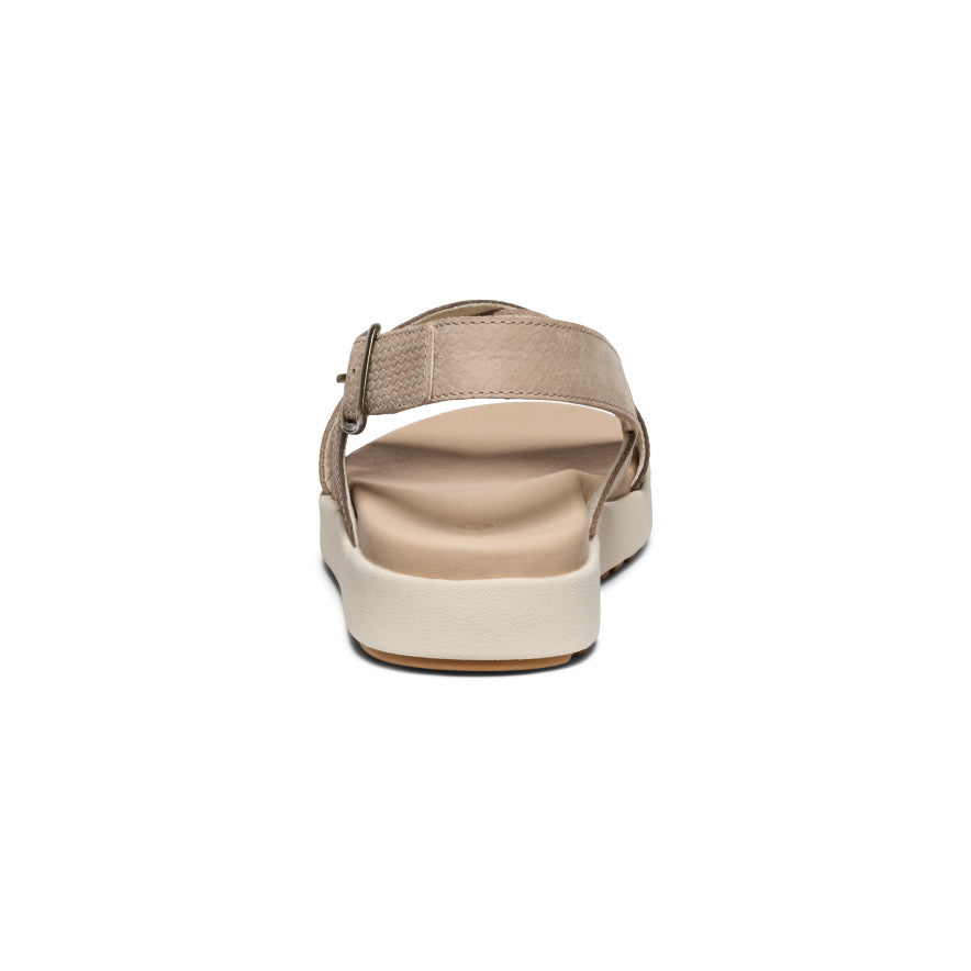Sandalias cruzadas Elle Luxe para mujer Plaza Taupe/Brinde -  5