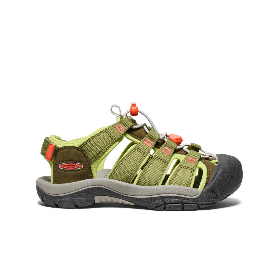 Sandales Newport Boundless pour enfants Ibis olive foncé/écarlate