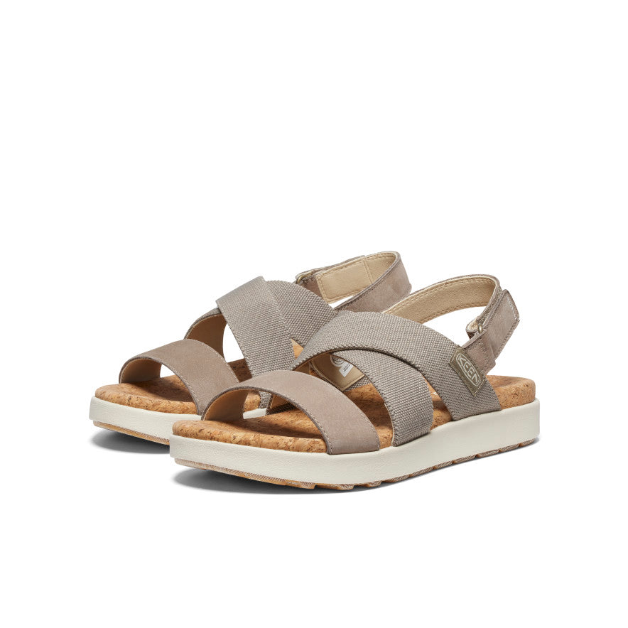 Sandales croisées Elle pour femmes Brindle/Bouleau