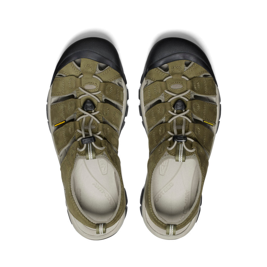 Sandales en cuir Newport pour hommes Martini Olive/Brindle