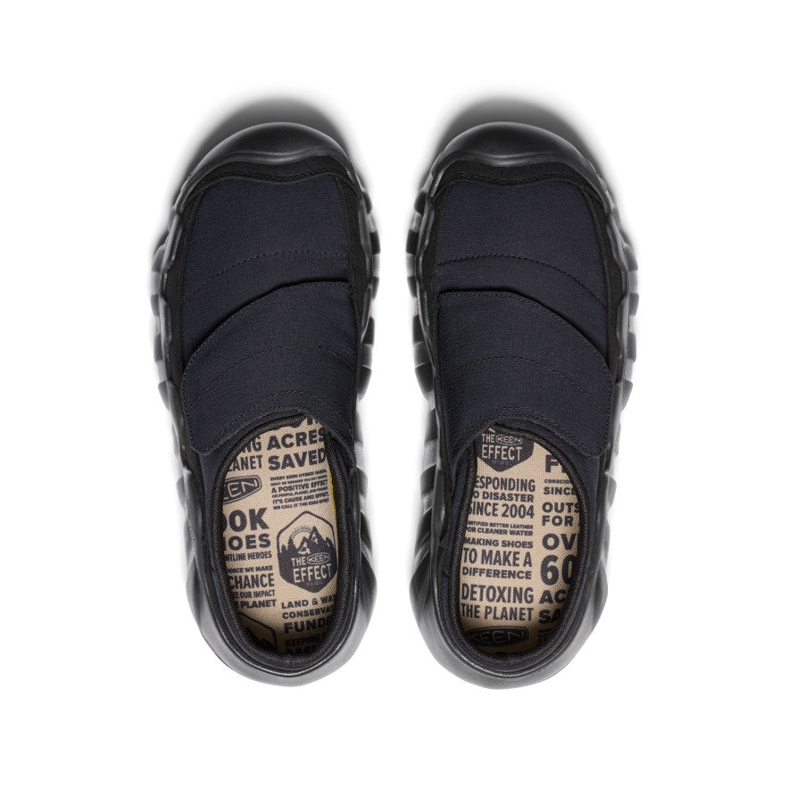 Zapatilla sin cordones Hypowser para mujer Noir/Noir