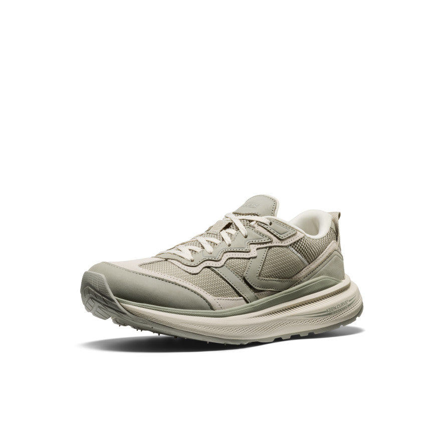 Chaussure de marche en cuir pour femme WK500 Pierre d'abbaye/Bouleau -  3