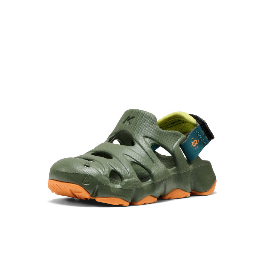 Sabots HyperFLT pour tout-petits Peau vert bronze/orange -  3
