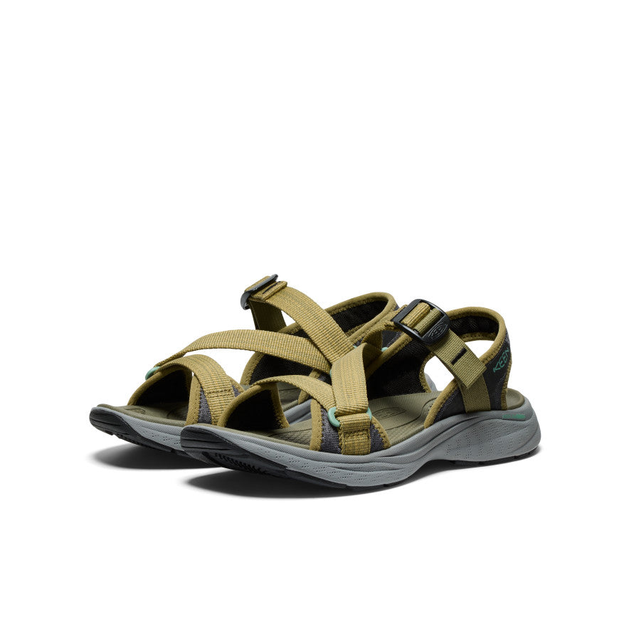 Sandales Leiki à bout ouvert pour femme Martini Olive/Vert Granit