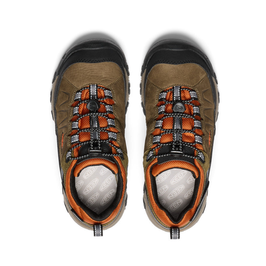 Chaussures de randonnée imperméables Targhee IV pour enfants Olive foncé/Flamme dorée