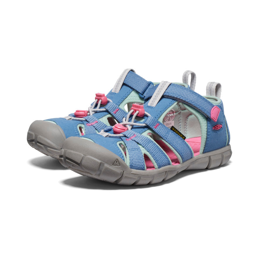 Bleu couronne/Rose vif